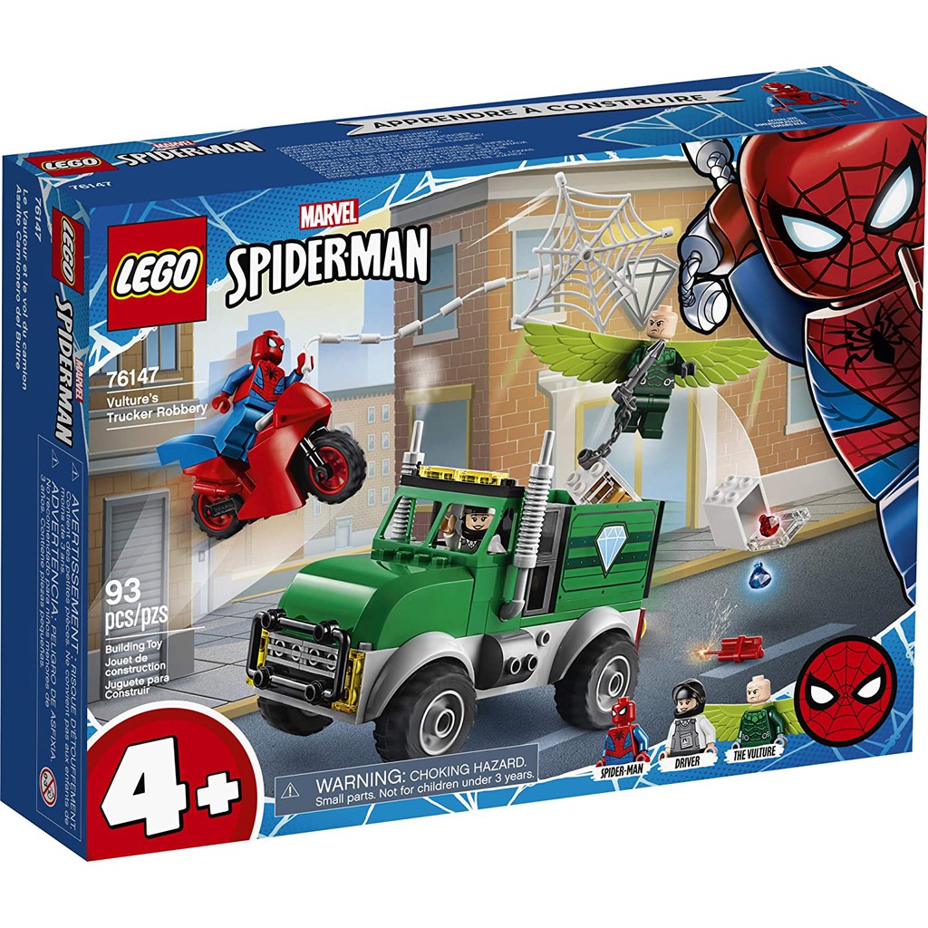 LEGO Marvel Spider-Man Vulture's Trucker Robbery 76147 | Shopee 