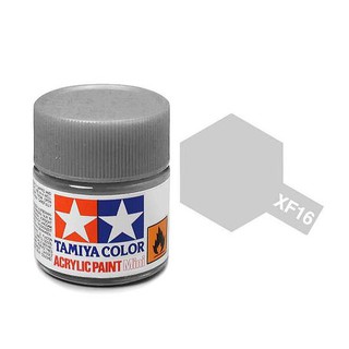 สีสูตรน้ำทามิย่า Tamiya Acrylic XF16 Flat Aluminum 10ml