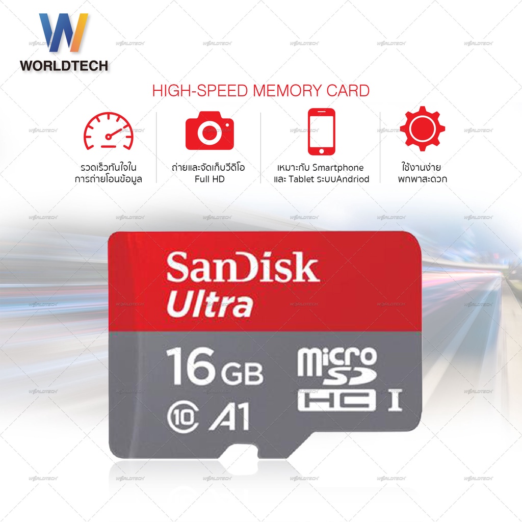 Memory Card SanDisk-A1-Class10 แท้!!