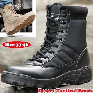 Army Mens Tactical Boots Desert Outdoor Sport Hiking Boots Military Combat Shoes Breathable Ankle Boots Size 37-46