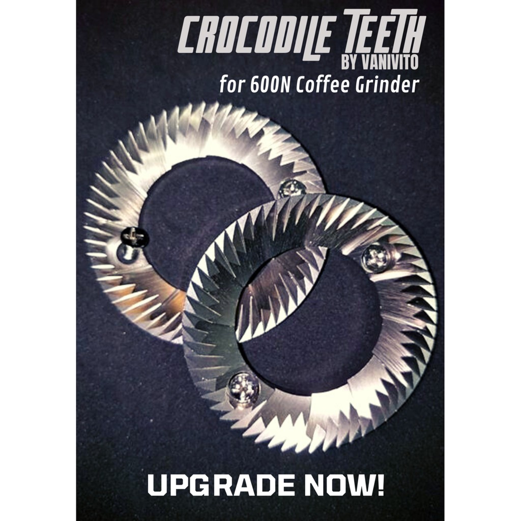🐊Crocodile Teeth Flat Burrs High-Stainless🐊 ชุดฟันบด เฟืองบด เครื่องบดกาแฟ อัพเกรด 600N, 500N, 800N 