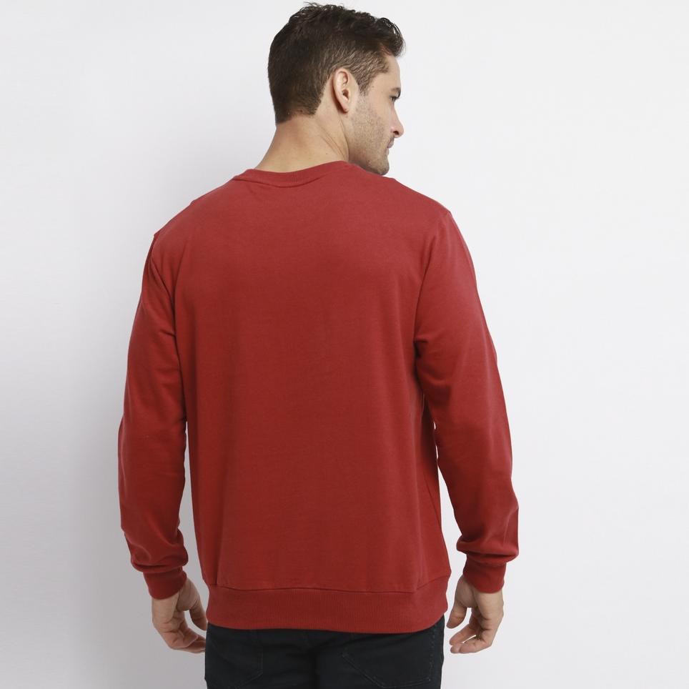 ราคาพิเศษ.. เสื้อกันหนาว 2.0 EDW OFF BEAM RED Outer Casual Men & 39;s แขนยาว LS - Top Man Crewneck เ