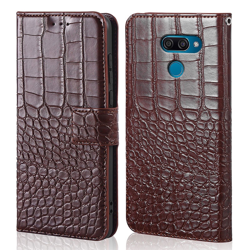 เคสหนังจระเข้ LG K50 Q60 K12 Prime Flip Cover