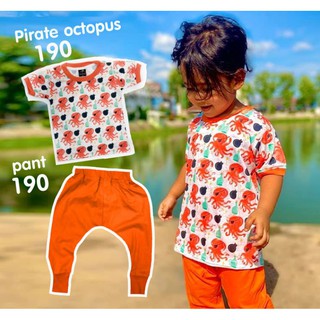 เสื้อกางเกงเด็ก Pirate octopus ลายปลาหมึก