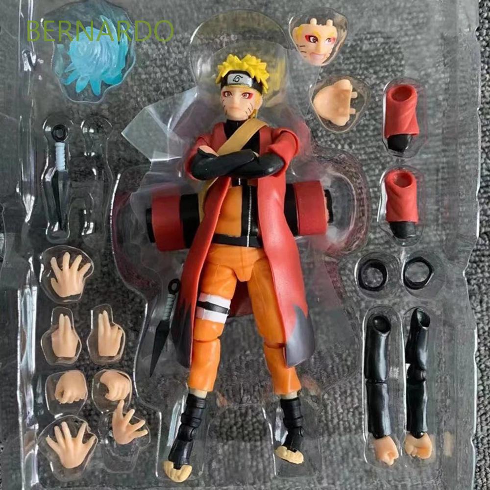 Bernardo ของเล่นเด็ก ฟิกเกอร์ นารูโตะ Rasengan Action Figure Anime Naruto Shippuden Uzumaki ขยับได้ 