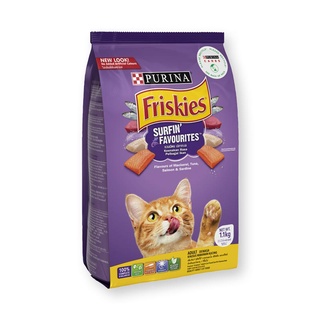 ฟริสกี้ส์ อาหารแมว เซิร์ฟฟิง เฟเวอริส 1.2 กก. อาหารแมว Friskies Surfin Turfin 1.2 kg