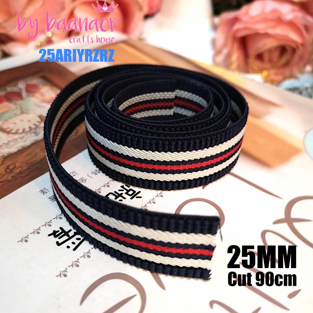 25mm ยางยืดวีนัส ยางยืด ยางยืดเอนกประสงค์ ขนาด 25 มิล x (แบ่งตัดความยาว 90 เซนติเมตร) (สินค้าพร้อมส่ง) - รูปที่ 2