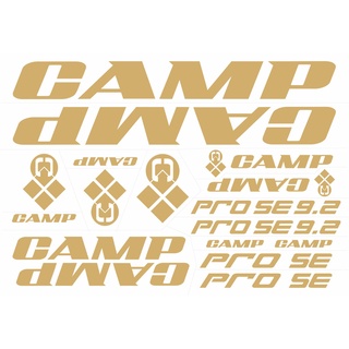 [ใหม่] สติกเกอร์โลโก้ไวนิล CAMP Pro SE สําหรับติดรถจักรยานเสือภูเขา 15 ชิ้น