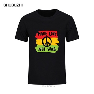 Gildan เสื้อยืดผ้าฝ้าย 100% พิมพ์ลาย Make Love Not War 3D แฟชั่น สําหรับผู้ชายSize S-5XL