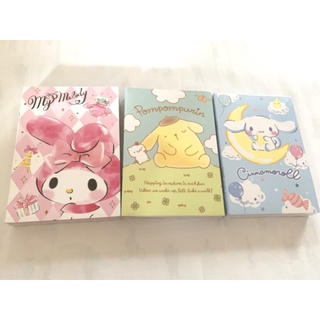 สมุดปกอ่อน sanrio แท้ พร้อมส่ง ขนาด 13.1x18.7 cm❤️