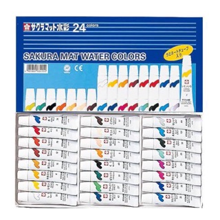 ชุดสีน้ำ SAKURA Mat Water Colors รุ่น 24 สี