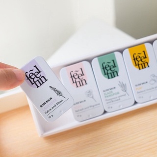 FeelFin Aromatic SlideBalm ตลับขาว ใช้ได้ทั้งดมทั้งทา อโรม่าบาล์ม