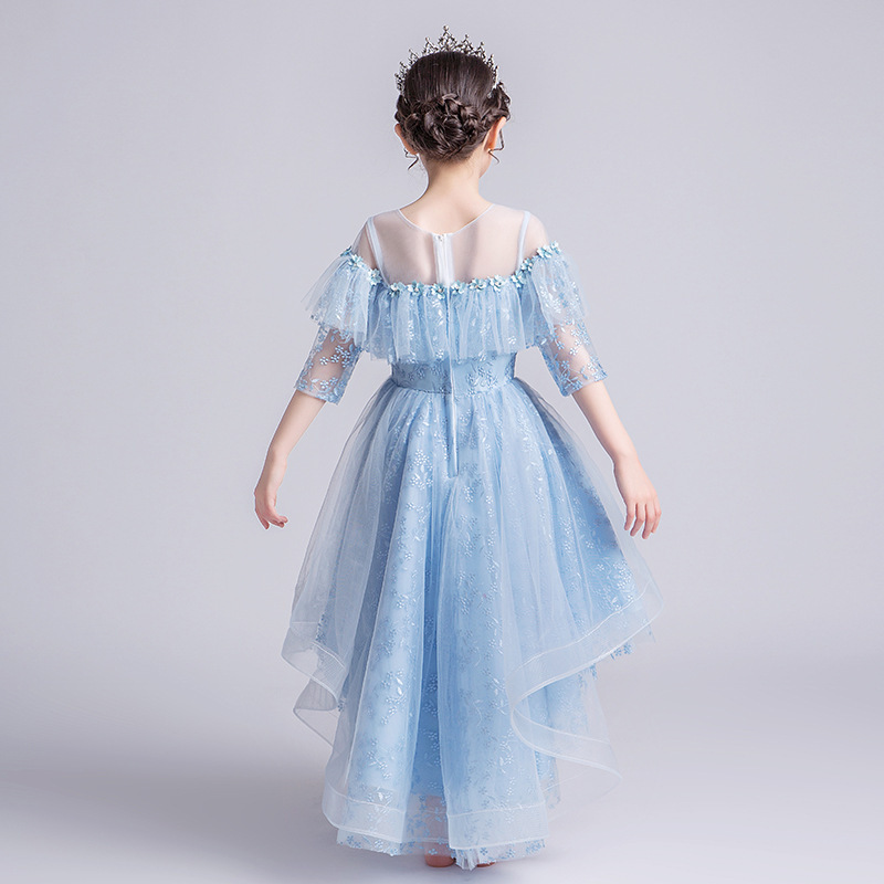 Ready stock Children dress Pompon yarn princess dress Flower girl dress