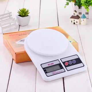 เครื่องชั่ง Electronic Kitchen Scale เครื่องชั่งน้ำหนักอาหาร 10000g รุ่น SF-400 (สีขาว)