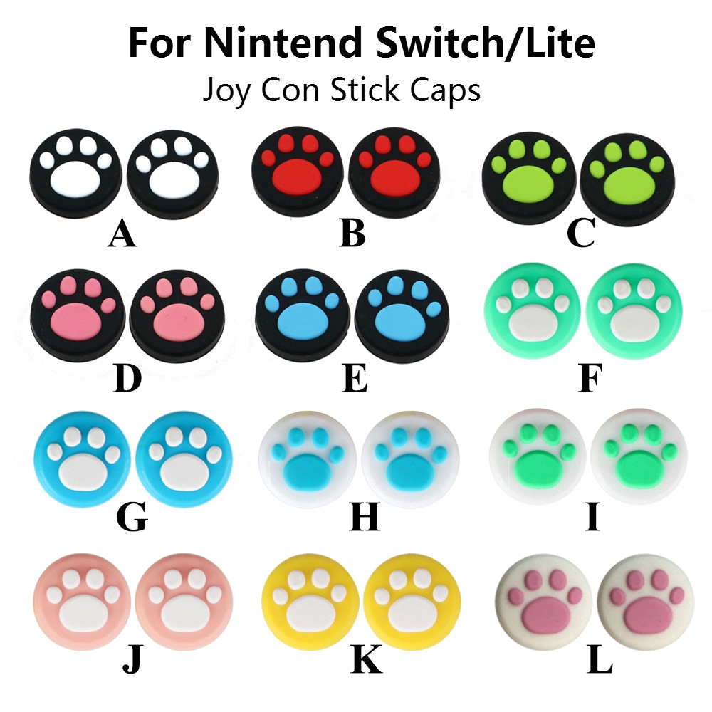 ปลอกเเคปจอยซิลิโคน สําหรับ Nintendo Switch / Lite 2 ชิ้น
