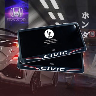 กรอบป้ายทะเบียนรถยนต์ : ลาย Honda civic