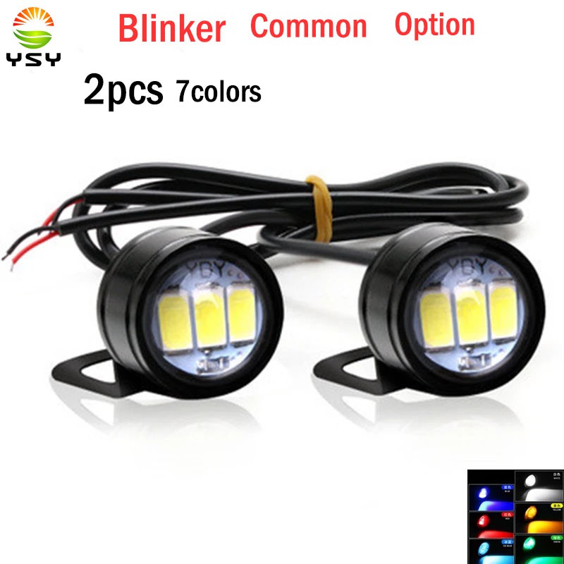 หลอดไฟ LED 5630 Eagle Eye 23 มิลลิเมตร 1 คู่สําหรับติดรถจักรยานยนต์