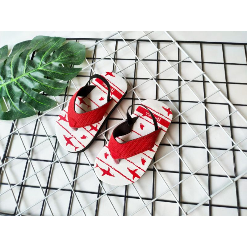 รองเท้าแตะเด็กตัวละคร Baby SHARK/รองเท้าแตะ CHILDREN พร้อม BACK STRAP AGE 6 MONTHS ถึง 3 ปี