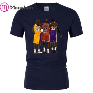 เสื้อยืดครอป2020 ใหม่ Kobe Bryant jordan lebron james เสื้อยืด ผ้าฝ้าย ลายการ์ตูนตลก แฟชั่น สําหรับแฟนคลับ ของขวัญS-5XL