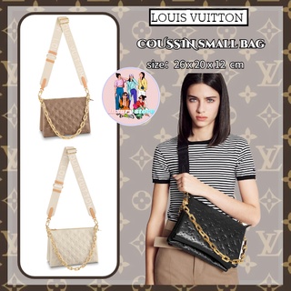 หลุยส์วิตตอง  Louis Vuitton  COUSSIN กระเป๋าถือใบเล็ก/กระเป๋าผู้หญิง/กระเป๋าสะพายข้าง/กระเป๋าสะพายไหล่/ยุโรปนำเข้าแท้100