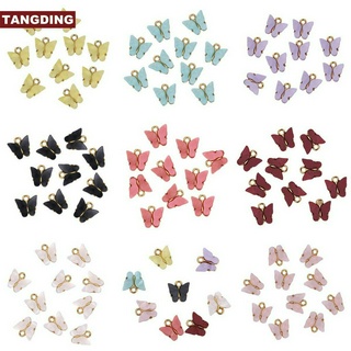 ( Cod Tangding ) จี้เครื่องประดับอะครีลิครูปผีเสื้อน่ารัก 10 ชิ้น