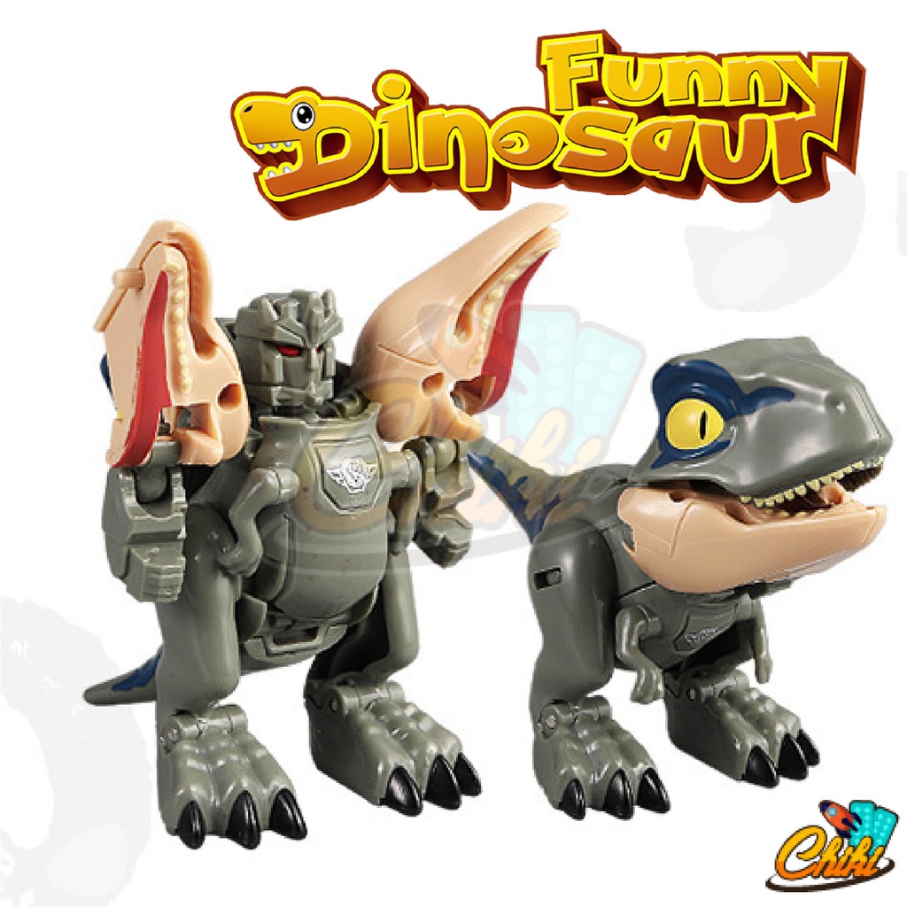 ของเล่น โมเดล ไดโนเสาร์แปลงร่างได้ DINOSAURS YUEXING8286