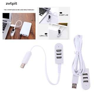 [ZVPT] 3 USB Multi-function 3A Charger Converter Extension Line Multi-port HUB Hub DSF