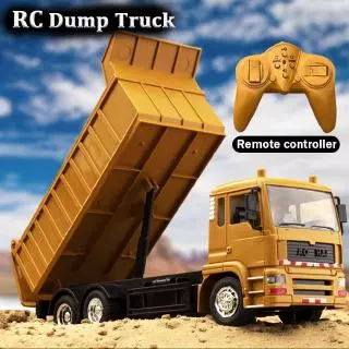 RC Engineering Series รถ Remote Crane Excavator Bulldozer Dump Mixer รถบรรทุก Roller Tower ของเล่นรีโมทคอนโทรลรถสําหรับของขวัญเด็กของเล่นก่อสร้าง