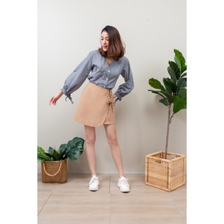 Warm smile linen skirt - skirt