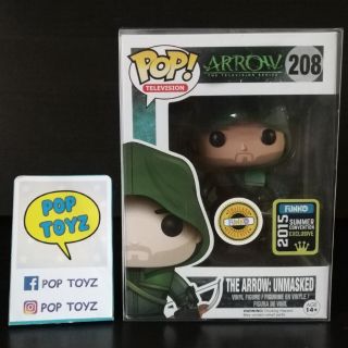 FUNKO POP DC THE ARROW UNMASKED 208 SDCC EXCLUSIVE USA ของแท้ งานเก่า หายาก แถมกล่องใส มีของพร้อมส่งไม่ต้องรอพรีออเดอร์