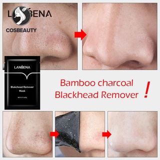 COSBEAUTY Bamboo Charcoal Blackhead Nasal Mask Peeling Mask แผ่นเดียว