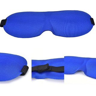 P74-ผ้าปิดตา สำหรับการนอน สีน้ำเงิน Sleep Mask –DARKBLUE