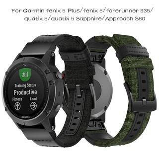 สายคล้องนาฬิกาข้อมือไนล่อนสำหรับ Garmin Fenix 5 / 5