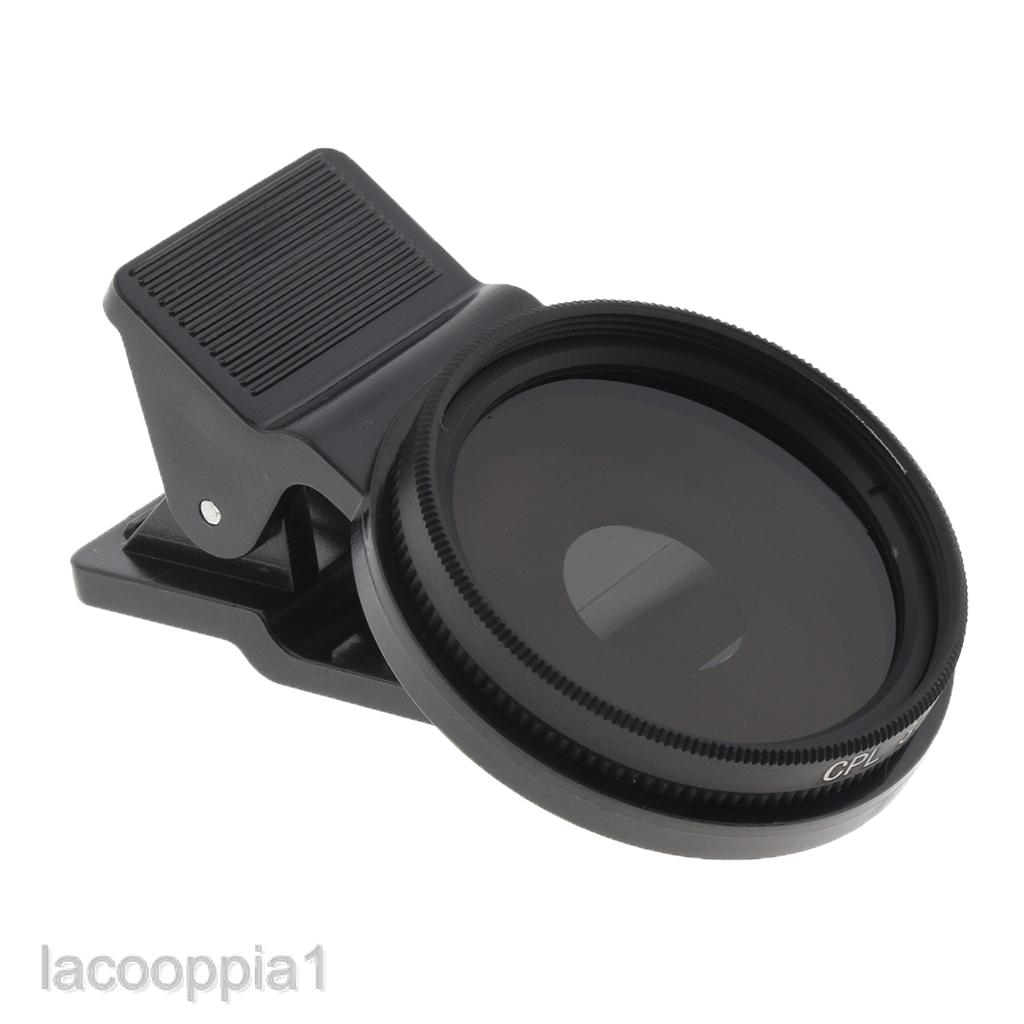 [LACOOPPIA1] 37mm Circular Polarizing Filter CPL Filter Clip-on for Phone Lens