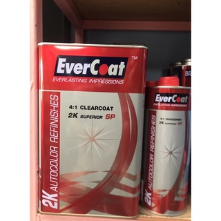 แลคเกอร์2K เอเวอร์โคท Evercoat Clearcoat 4:1 ชุดใหญ่ เนื้อ 3.5 ลิตร ฮาร์ด 1 ลิตร