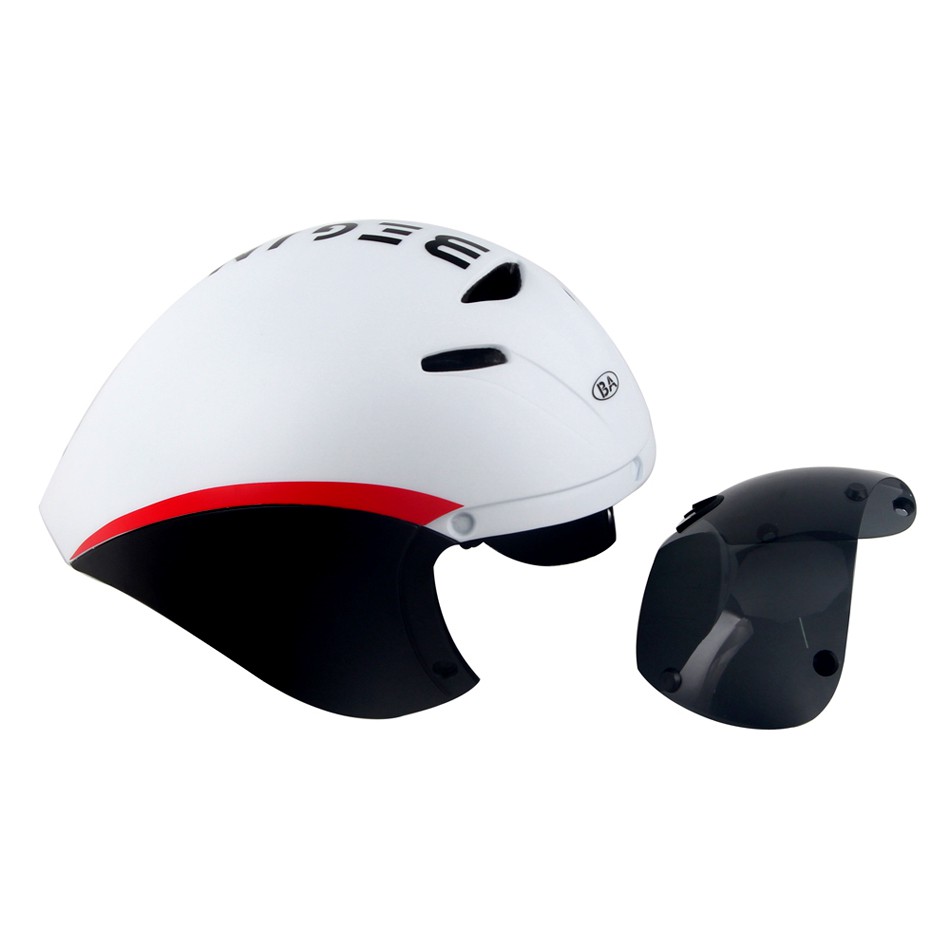 Tt หมวกกันน็อคจักรยานเสือหมอบ racing หมวกกันน็อคขี่จักรยานแว่นตาเลนส์ Triathlon tri timeer aero หมวกกันน็อคแผนที่ in-mold casco bicicleta hombre