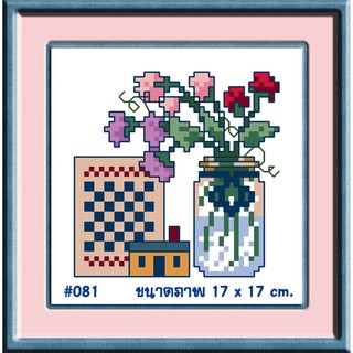 ไอแอมครอสติช iamcrossstitch DIY รหัสTmini-081 17x17 cm. ชุดอุปกรณ์งานฝีมือปักครอสติชครบชุด