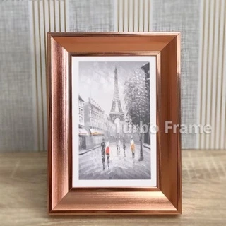 Turbo frame ทรงเฉียงขนาดภาพ 3.5x5", 4x6” ,5x7” ,6x8”, A5 ,สีเงินรมดำ, สีโรสโกลด์ ,สีขาว , สีดำ,สีเงินวาว