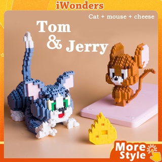 บล็อกตัวต่อนาโน การ์ตูน Tom and Jerry Anime LinaBell Micro Brick ของเล่นเสริมการเรียนรู้เด็ก และผู้ใหญ่ DIY