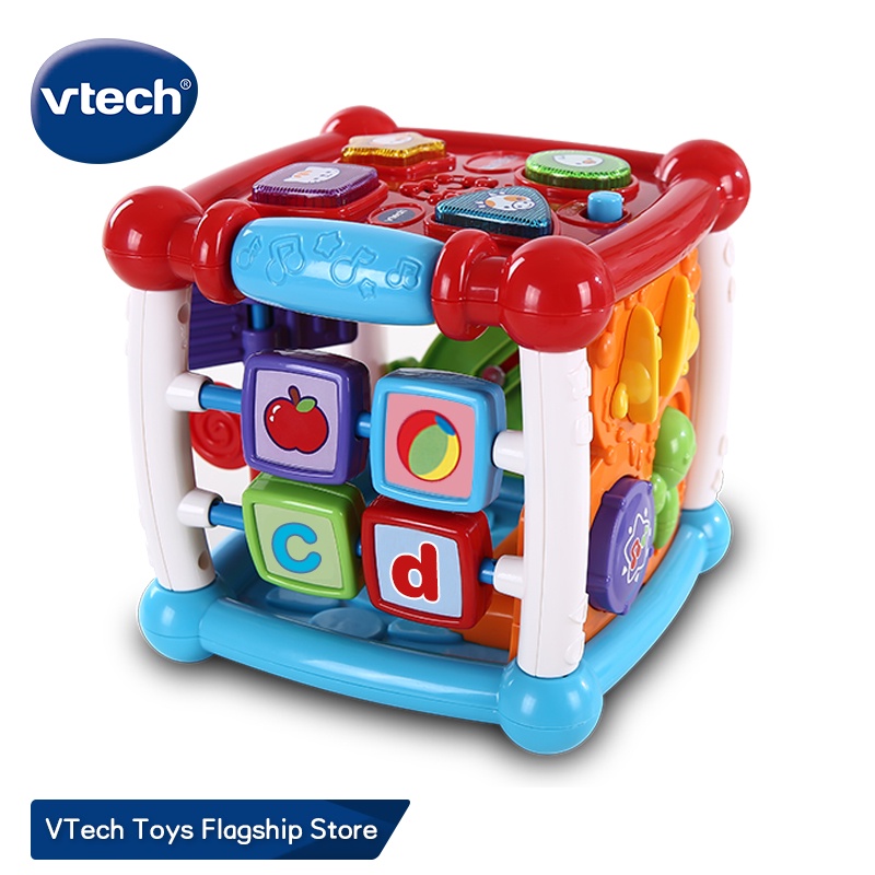 VTech Red Color Baby Activity Cube 9 in 1 Early Learning Turn Learn