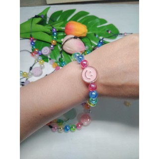 สร้อยข้อมือลูกปัดปรับระดับได้พร้อมส่งมีแบบละชิ้น