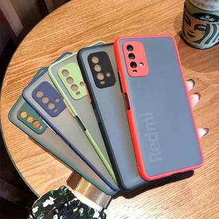 เคสขอบสี RedmiNote10/RedmiNote10Pro /Redmi 9T/Redmi 9A/Redmi 9c(คลุมเลนกล้อง)