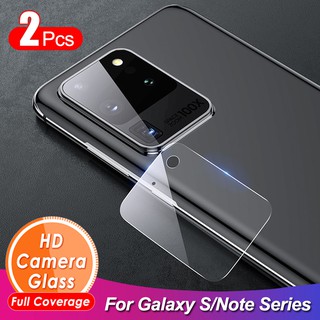 ฟิล์มกระจกนิรภัย กันรอยเลนส์กล้อง สำหรับ Samsung Galaxy S8 S9 S10 S20 Plus Note 8 9 10 20 Ultra จำนวน 2 ชิ้น/ชุด
