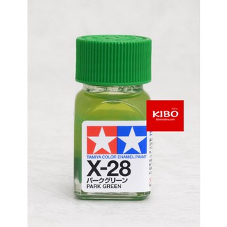 สีสูตรอีนาเมล TAMIYA X-28 Park Green (10 Ml)