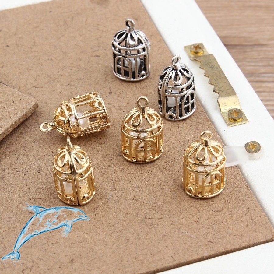 เครื่องประดับทํามือ DIY วัสดุทํามืออุปกรณ์เสริมจี้โลหะผสมสามมิติมุก Birage จี้โฮมเมดต่างหูต่างหูจี้สร้อยคอวัสดุชิ้นส่วน