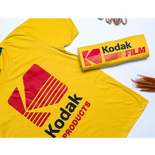 เสื้อยืดเหลืองมัสตาร์ด เสื้อKodak Film (รูปสินค้าจริง)