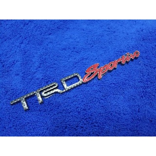 B.S.D โลโก้ TRD sports  1.5×16cm ลายเคฟล่า