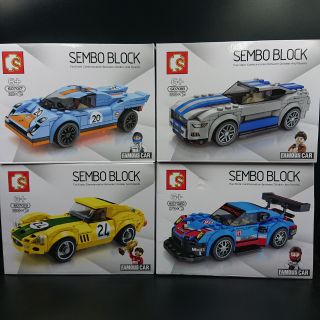 เลโก้รถยนต์​ Super​Car​ SEMBO​ BLOCK​ Famous Car / 607017-607020 มี​ 4  แบบให้เลือก​ งานสวยต่อได้ไม่ยาก​ พร้อมส่ง