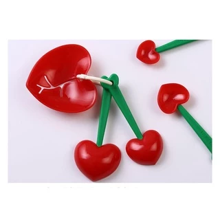 ชุดช้อนตวงพร้อมที่แยกไข่(หัวใจแดง)-พร้อมส่ง