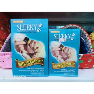 นมผง SLEEKY อาหารเเทนนมลูกสุนัข นมทดเเทนสำหรับสัตว์เลี้ยง สัตว์ฟันเเทะ